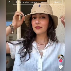 Polo by Ralph Lauren Tan Bucket Hat